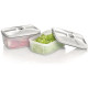 SEVERIN ZB3620 Lot 2 boites de conservation sans BPA avec valve de mise sous vide - Capacite 0,75 L - Preserve les saveurs