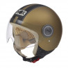 NOX Casque Jet N210 Or Mat Noir
