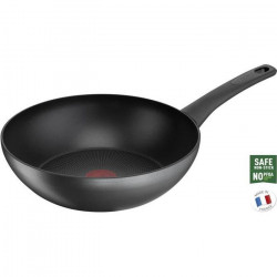 TEFAL G2871902 La Recylée poele Wok 28cm, 100% Aluminium recyclé, revetement anti-adhésif, tous feux dont induction