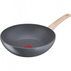 TEFAL G2661902 NATURAL FORCE Poele wok 28 cm, revetement antiadhésif Mineralia+, tous feux dont induction