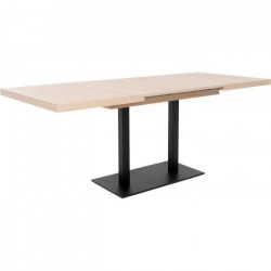 Table a manger a rallonge - Rectangulaire - Panneaux de particules - Industriel - Bronxy - L 120-200 x P 80 x H 75 cm - ORLANDO