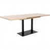 Table a manger a rallonge - Rectangulaire - Panneaux de particules - Industriel - Bronxy - L 120-200 x P 80 x H 75 cm - ORLANDO