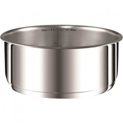 TEFAL L9252944 Ingenio Preference Casserole 18 cm (2,1 L), Inox, Non revetue, Induction, Four, Poignée amovible vendue séparé…