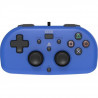 Hori Mini Manette Filaire Bleue Pour PS4 - Licence Officielle Sony