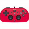 Hori Mini Manette Filaire Rouge Pour PS4 - Licence Officielle Sony