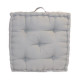 Coussin de sol Grand Format 100% Coton 60x60x15cm GRIS CLAIR