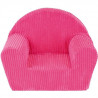 Fun House fauteuil club cotele bleu en mousse pour enfant