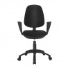 Chaise de bureau - Tissu Noir - 65x65x105 cm - TOULOUSE