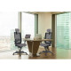 INSPIRATION Chaise de bureau - Dossier maille résille gris - L 69 x P 69 x H 126 cm