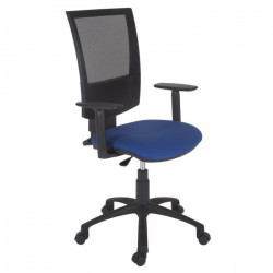 HASHTAG Chaise de bureau - Tissu bleu - L 65 x P 65 x H 106 cm