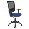 HASHTAG Chaise de bureau - Tissu bleu - L 65 x P 65 x H 106 cm