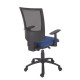 HASHTAG Chaise de bureau - Tissu bleu - L 65 x P 65 x H 106 cm
