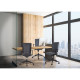 HASHTAG Chaise de bureau - Tissu Gris - L 69 x P 69 x H 106 cm