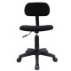 LEMPA Fauteuil de bureau - Réglable en hauteur 71 - 83 cm - Tissu noir