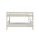 Lit superposés séparables enfant - 2x90x190 cm - Pin massif blanchi - Sommier inclus - ANDO