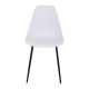 Lot de 2 chaises blanc - L 46 x P 52 x H 84 cm - CLODY
