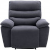 Fauteuil relax électrique - Tissu gris foncé - L 108 x P 96 x H 100 cm - BLAKE