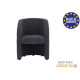 TED Fauteuil - Tissu Gris anthracite - L 59 x P 63 x H 77 cm