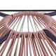 Fauteuil design en forme d'oeuf - cordage en plastique rose pastel MANA