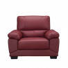 Fauteuil - Cuir et simili rouge - NEWTON