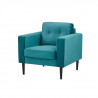 Fauteuil  LEON -Tissu velours - Vert - L 80 x P 82 x 84 cm