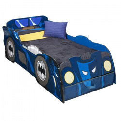 Batman Batmobile - Lit lumineux pour enfants avec rangement, pour matelas  140cm x 70cm