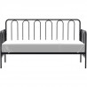 Lit banquette ARCHI - 90 x 190 cm - Métal -  Noir  - Sommier inclus