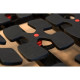 MURCIE  Ensemble matelas + sommiers relaxation 2 x 80 x 200 cm - Mousse - 14 cm - Tres ferme - Décor chene
