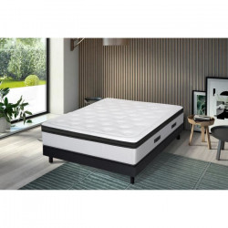 KIOTA Ensemble Matelas + Sommier - 160x200cm -  1020 Ressorts ensachés et mémoire de forme - 29 cm - HYBRID