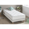 FINLANDEK Hyvyys Ensemble matelas ressorts + sommier tapissier 90 x 190 - Epaisseur 23 cm - Confort équilibré - Galon gris