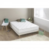 FINLANDEK Hyvyys Ensemble Matelas ressorts + Sommier tapissier 160 x 200 - Confort équilibré - Epaisseur 23 cm - Galon gris