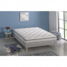 DEKO DREAM Ensemble matelas mousse polyuréthane + sommier bois massif 140 x 190 - Confort ferme - Epaisseur 19cm - ANKKA