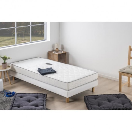 DEKODREAM Ensemble matelas mousse mémoire de forme + sommier 90 x 190 - KOYSI