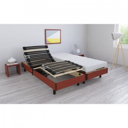 RODA Ensemble relaxation matelas + sommiers électriques 2 x 80 x 200 cm - Mousse - 14 cm - Ferme