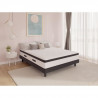 KIOTA  Ensemble Matelas + Sommier - 140x190 cm - 570 Ressorts ensachés - Mémoire de forme - 30 cm - UTAMU