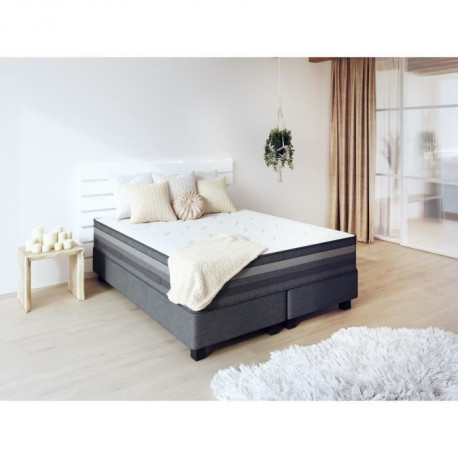 SERNIK Ensemble  Matelas + 2 sommiers - 180 x 200 cm - 1920 Ressorts ensachés - 30 cm - COCOON ZEN