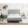 Ensemble Matelas 140x190 cm + sommier + pieds - 22 cm - VIENNE