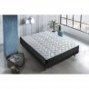 DEKO DREAM GRAPHENE Ensemble matelas + sommier 160x200 - 600 ressorts ensachés - Confort - 2 oreillers