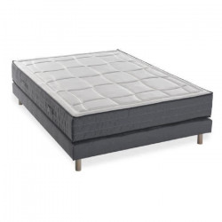 DEKO DREAM HOTEL PREMIUM LUX - Ensemble matelas + sommier 160x200 cm - Mousse mémoire - 28cm - 5 zones - Ferme
