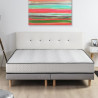 DEKO DREAM Hotel Seasons Ensemble matelas + sommier 180 x 200 cm - Mousse PU - 25 cm