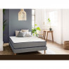 SOMDREAM IRIS Ensemble matelas + sommier 180 - 736 Ressorts ensachés - Anti punaise de lit - 7 zones - 28 cm - Ferme - 100% F…