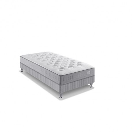 SIMMONS Ensemble Matelas 90x190 + Sommier - Ressort ensachés - Mémoire de forme - 24 cm - SW2