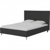 Lit adulte 160x200 - Simili noir - TYYLI