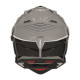 NOX Casque cross N312 Crow gris nardo + cagoule