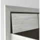 NEVA Lit adulte avec LED contemporain décor gris clair - l 160 x L 200 cm