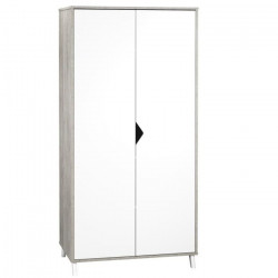 Babyprice - SCANDI GRIS - Armoire 2 Portes