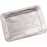 Grandes barquettes en aluminium WEBER - modele XL - 5 pieces