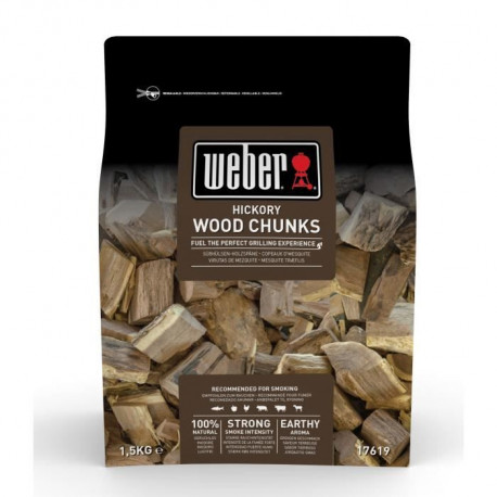 WEBER Gros morceaux de bois de fumage Hickory
