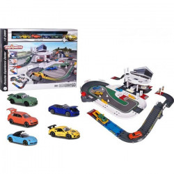 Majorette - Coffret Creatix . Centre Porsche 70 x 60 x 22 cm . Base et circuit 60 x 33 x 10