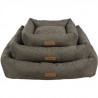 MPETS Panier coussin OLERON - Pour chien - S - Gris anthracite